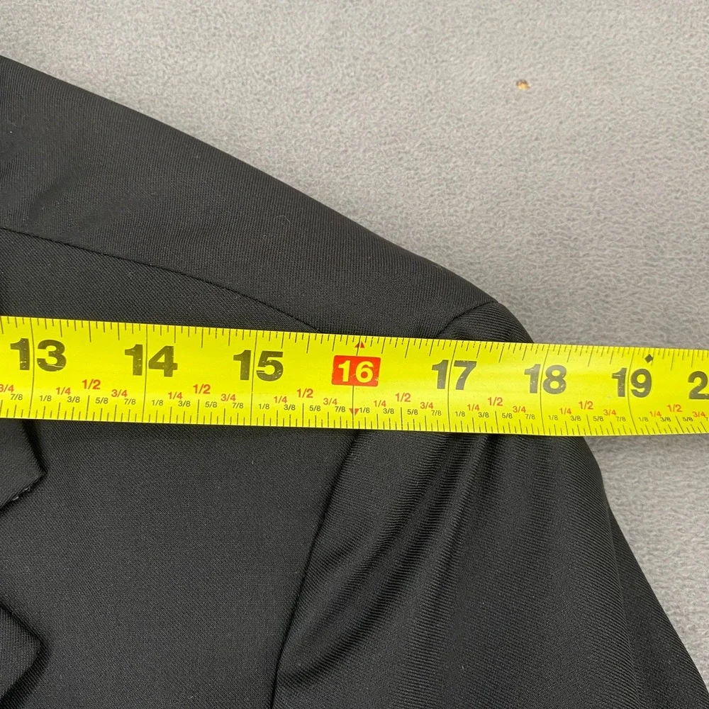 Casa Vincente Mens Black Three Button Hand Tailored Blazer Jacket Designed Italy